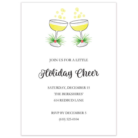 Holiday Toast Invitations